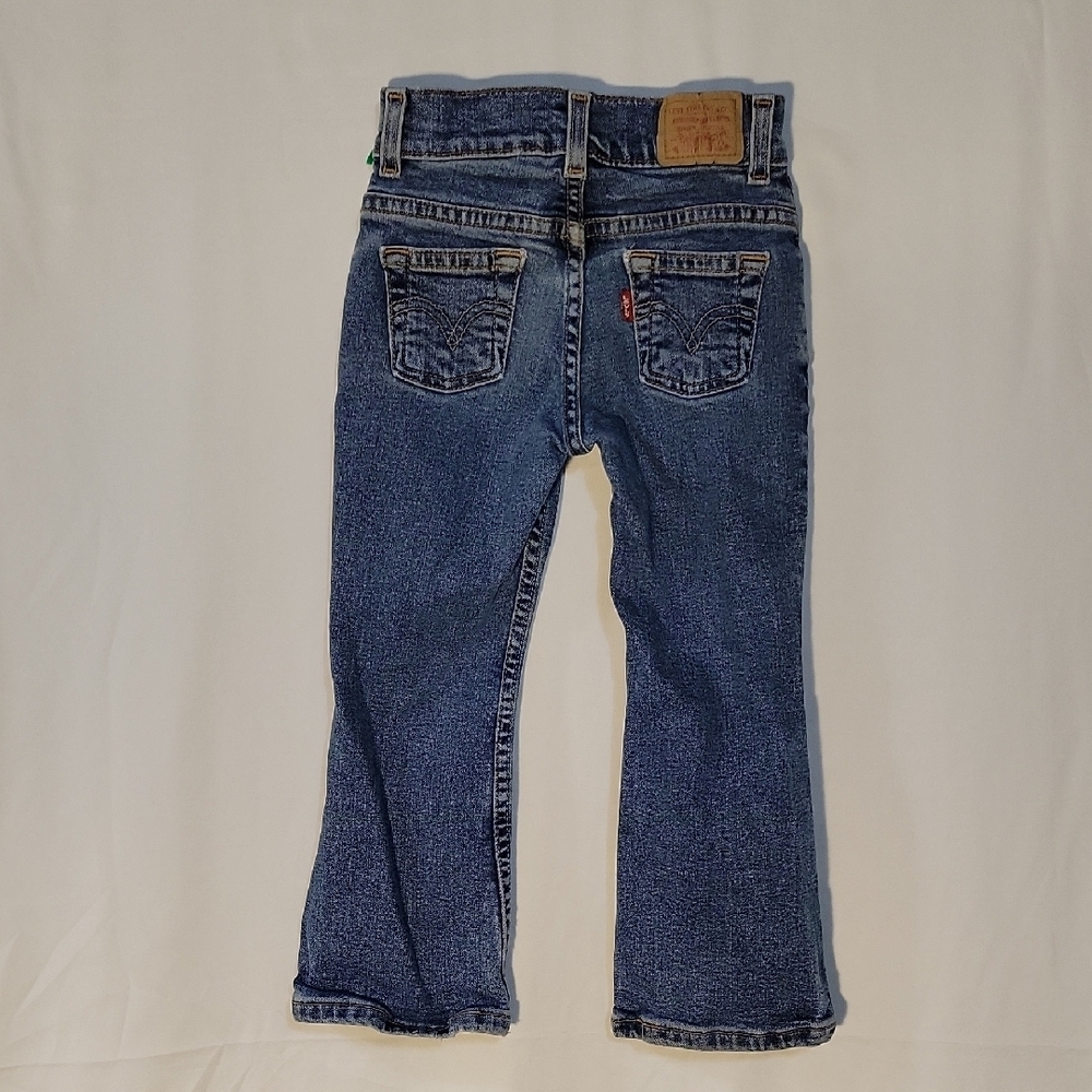 Levi's Kid's Sz 4 Stretch Flare Jeans. Y2K